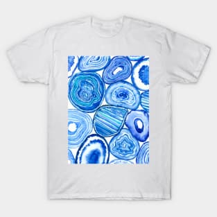 Blue agate slices T-Shirt